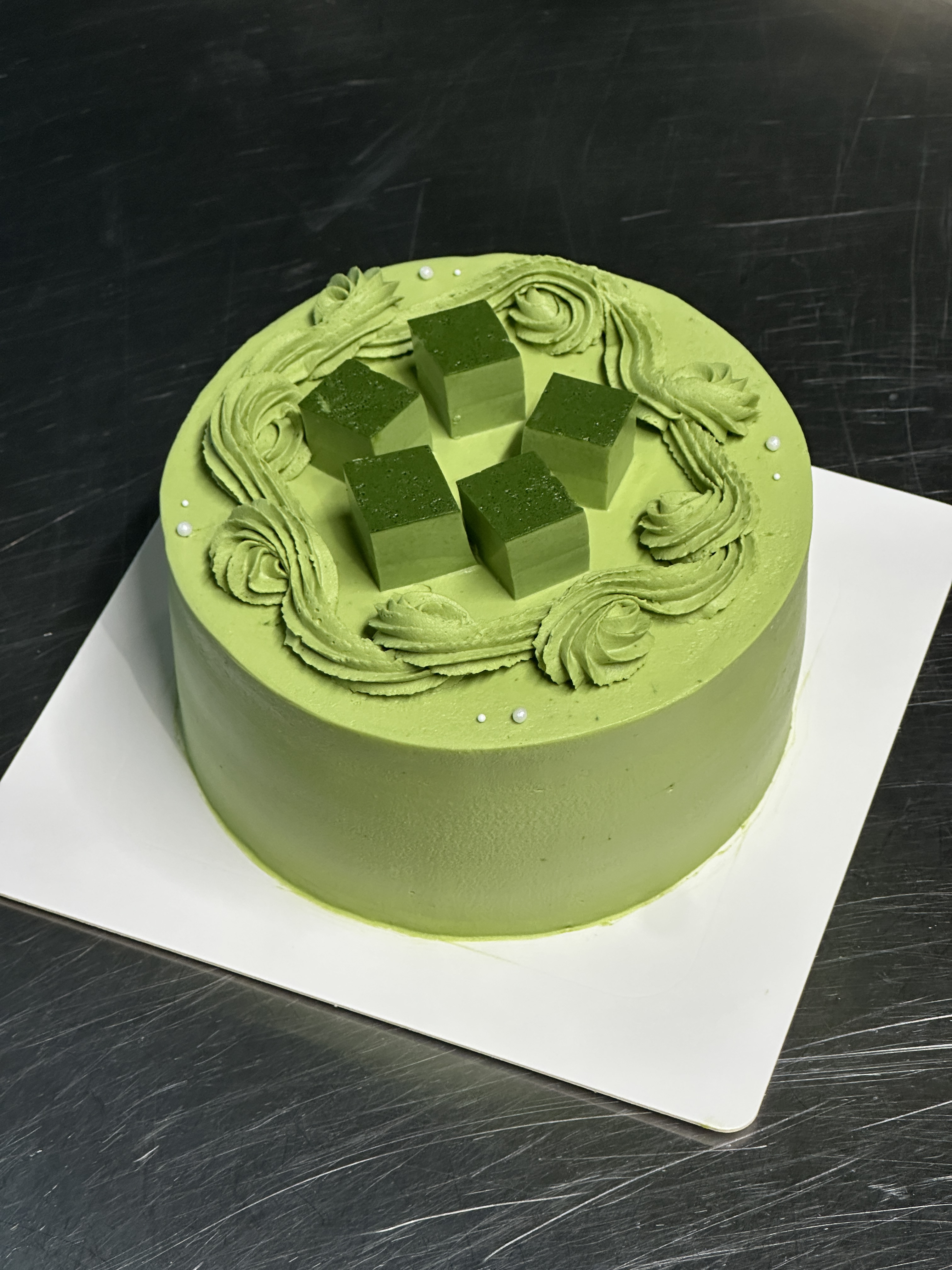 Whole Matcha Quartet cake