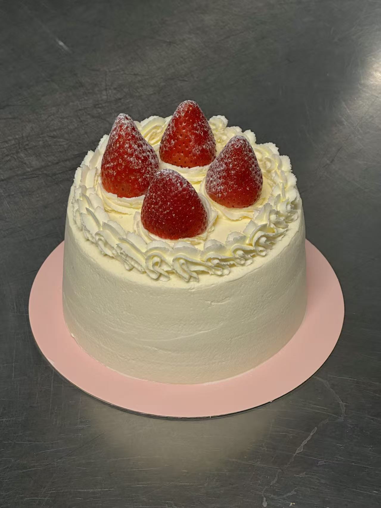 Whole Strawberry Cream cake