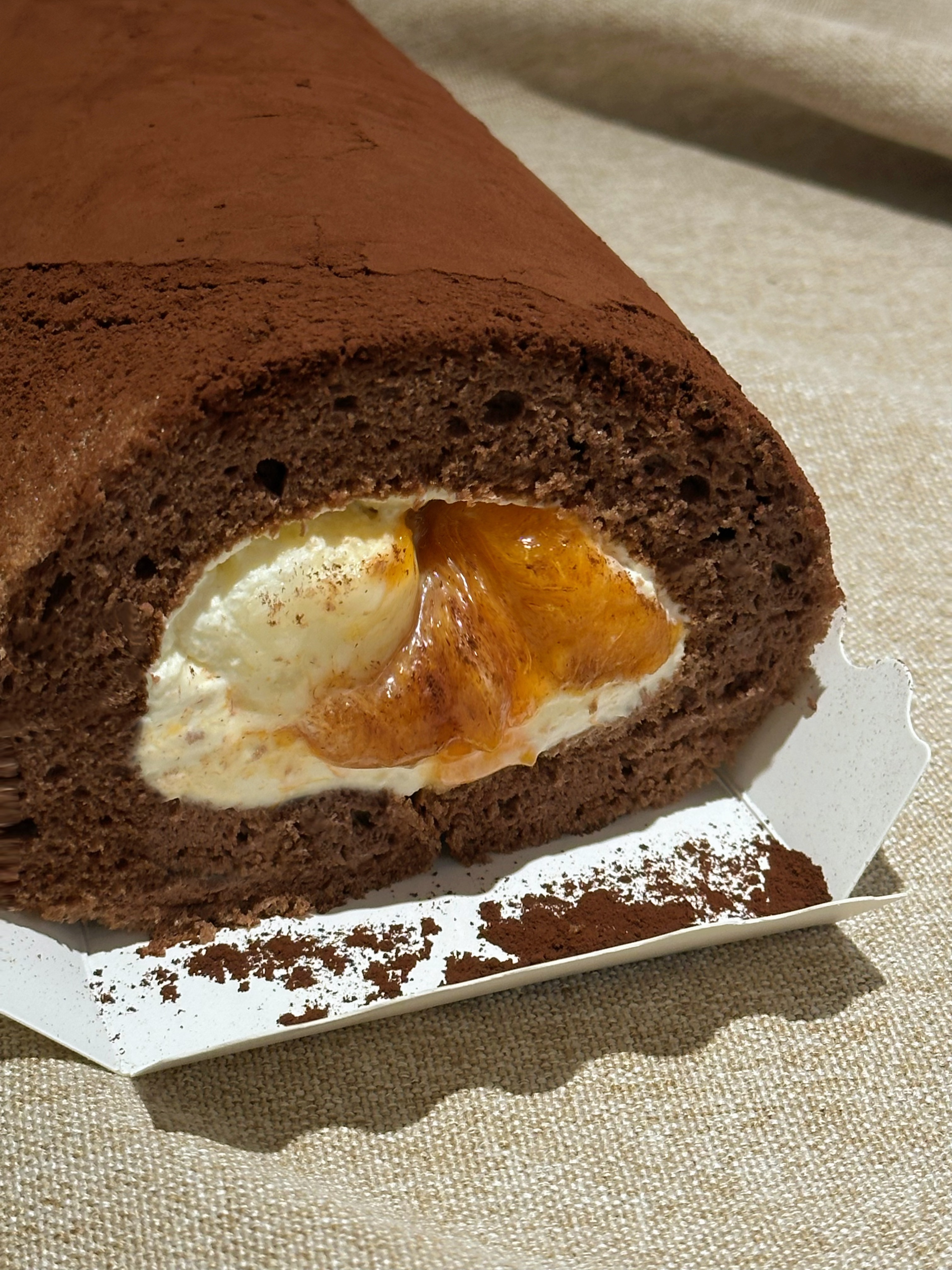 2025 Autumn Limited Cake Rolls, Da Hong Pao tea cocoa mochi persimmon