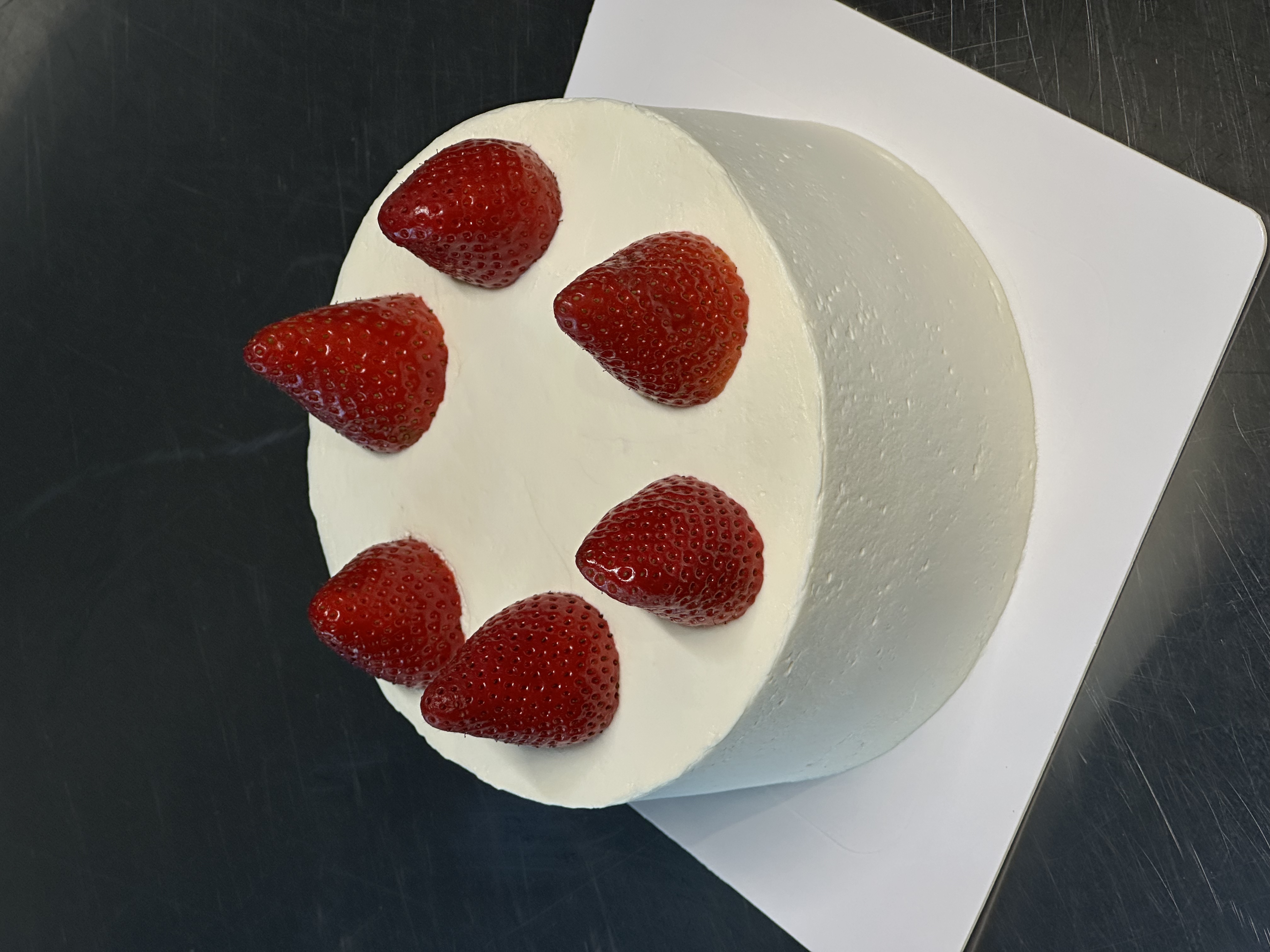 Strawberry cream custom cake