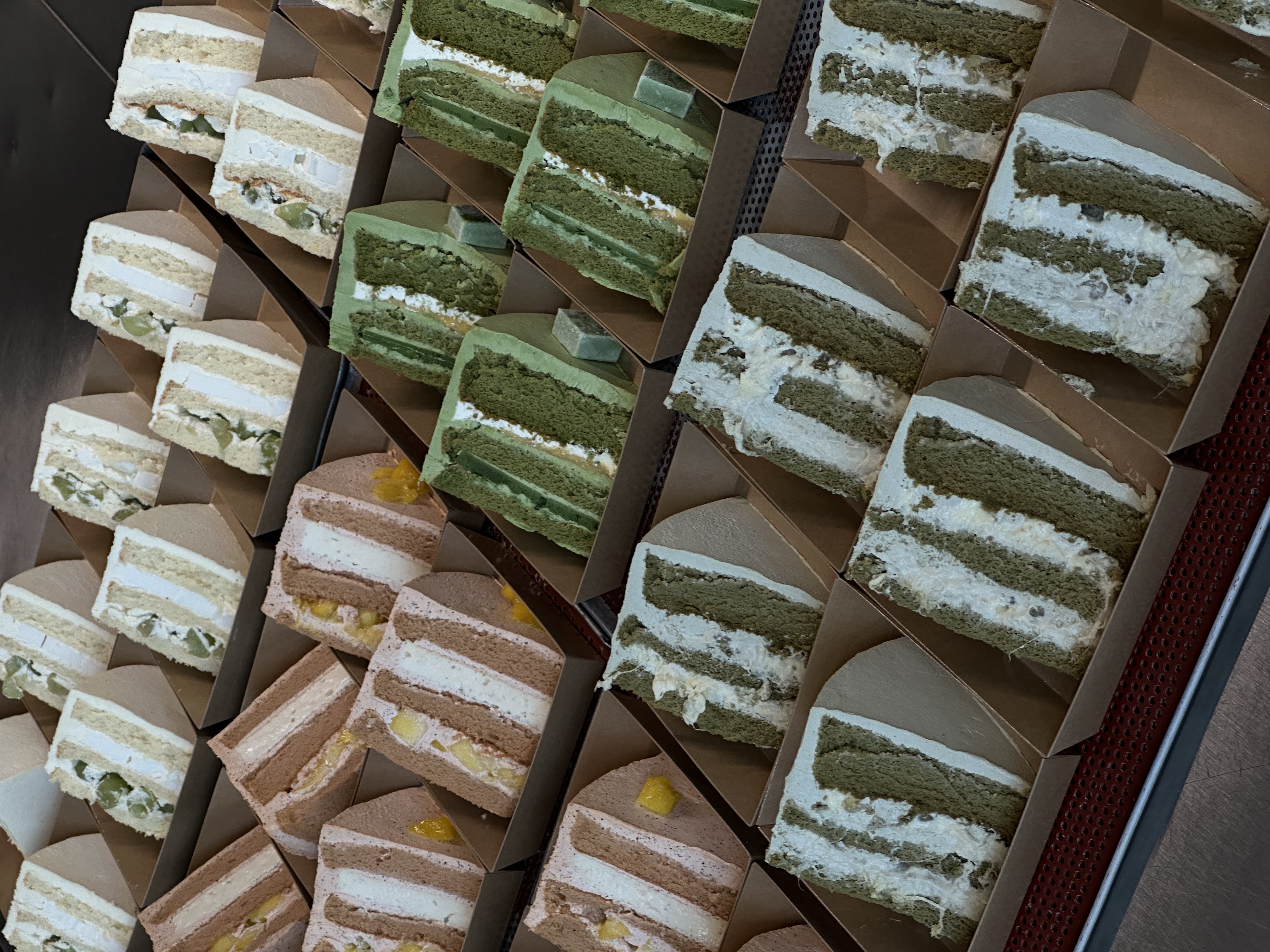 Assorted slice display from the studio